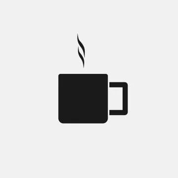 Coffee cup vector flat icon Stock Illustration