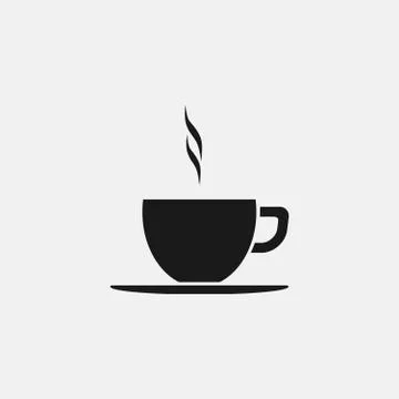 Coffee cup vector flat icon Stock Illustration