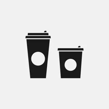 Coffee cup vector flat icon Stock Illustration