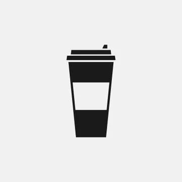 Coffee cup vector flat icon Stock Illustration