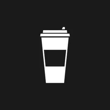 Coffee cup vector flat icon Stock Illustration