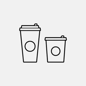 Coffee cup vector flat icon Stock Illustration