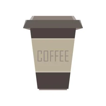 Coffee cup vector icon mug drink cafe hot isolated illustration Stock Illustration