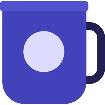 Coffee cup vector tea mug icon isolated on white Stock-Illustration