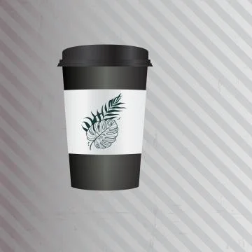 Coffee Cup Vector Template : Vector Illustration Stock Illustration