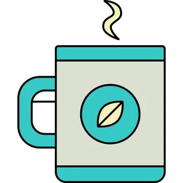 Coffee cup vector workplace icon mug isolated Stock Illustration