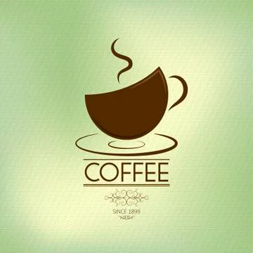 Coffee cup vintage background Stock Illustration