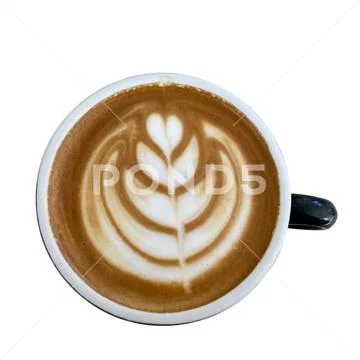 Coffee in a cup on a white background-002 PSD Template