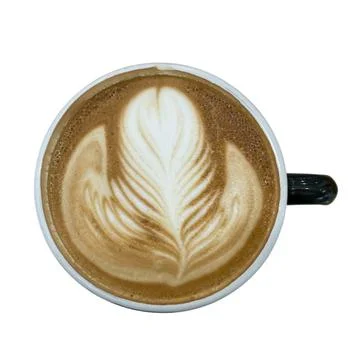 Coffee in a cup on a white background-01 库存照片