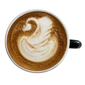 Coffee in a cup on a white background-04 Stock Photos