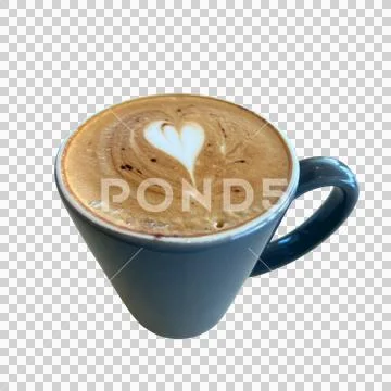 Coffee in a cup on a white background 2 PSD Template