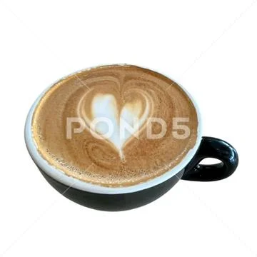 Coffee in a cup on a white background 3 PSD Template