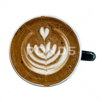 Coffee in a cup on a white background 7 PSD 模板