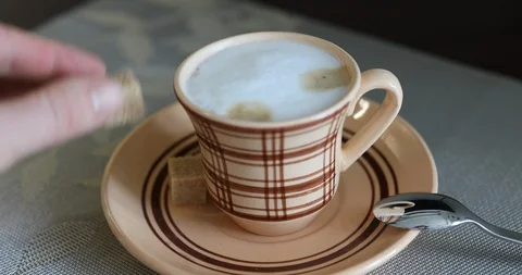 Coffee cup on white background Stock Footage 87163495