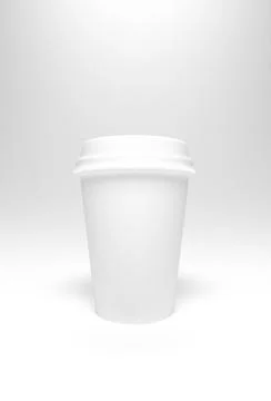 Coffee Cup on white background. Stock Illustration