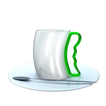 Coffee cup on white background Stock Photos