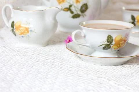 Coffee cup on white background Stock Photos