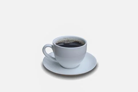 Coffee cup on the white background Foto stock