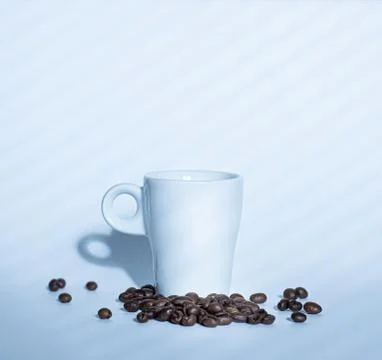 Coffee cup on white background Stock Photos