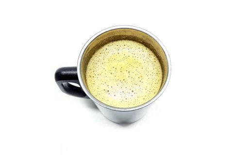 Coffee in a cup on white background Stock Photos