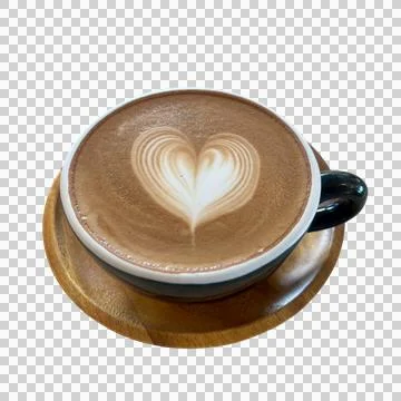 Coffee in a cup on a white background Stock Photos