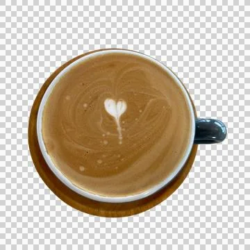 Coffee in a cup on a white background Stock Photos