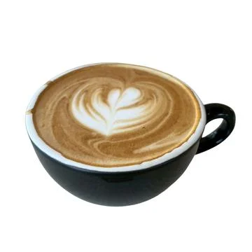 Coffee in a cup on a white background Photos