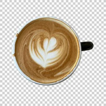 Coffee in a cup on a white background Photos