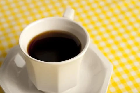 Coffee cup without spoon Stock Photos