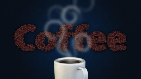 Coffee Cup Word Beans Animation 動画素材 41756871