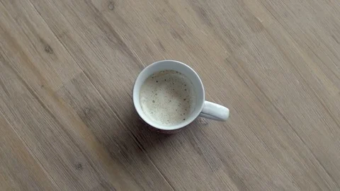 Coffee Cup Zoom Stock Footage 78065174