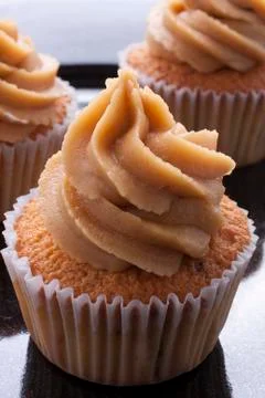 Coffee cupcake Stock Photos