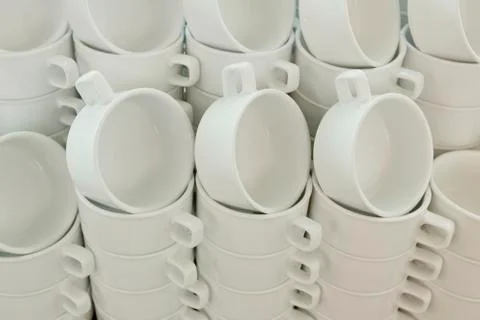 Coffee cups background. Stock Photos