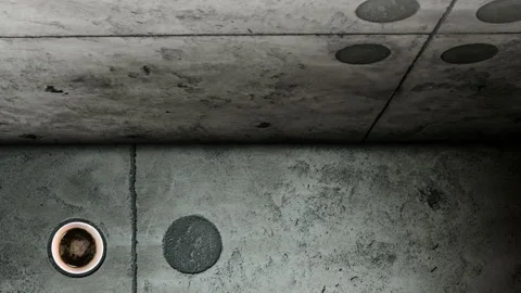 Coffee cups on cement Stock Footage 132598605