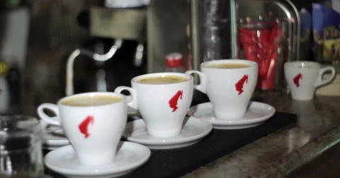 Coffee cups. Video stock 51448127