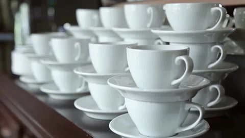Coffee cups Stock Footage 221500970
