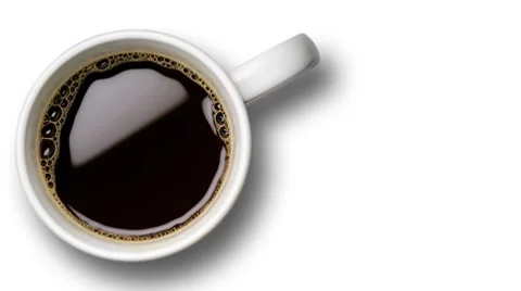 Coffee cups full and empty Stockbeeldmateriaal 8776993