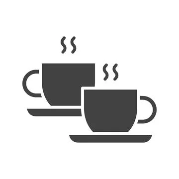 Coffee Cups icon vector image. Stock Illustration
