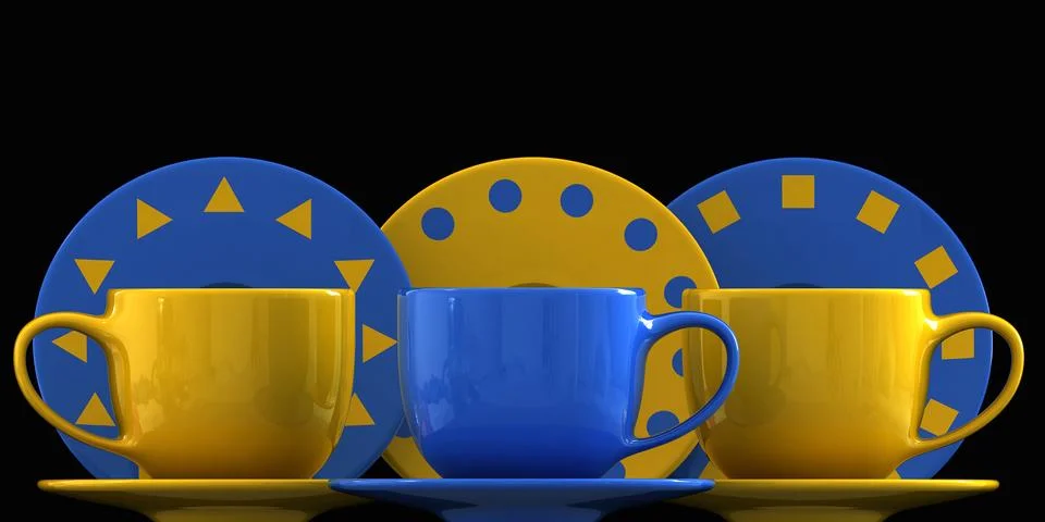 Coffee cups Stock Illustration