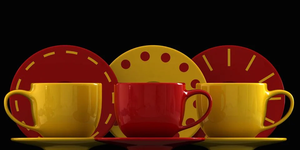 Coffee cups Stock Illustration