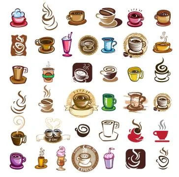 Coffee cups Stock Illustration