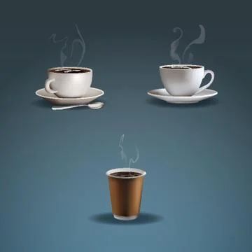 Coffee Cups Illustrazione stock