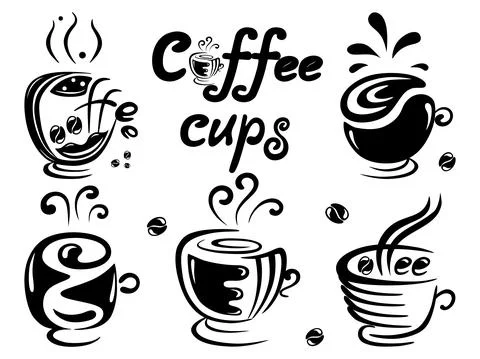 Coffee cups Stock Illustration