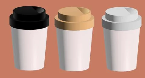Coffee cups Stock Illustration