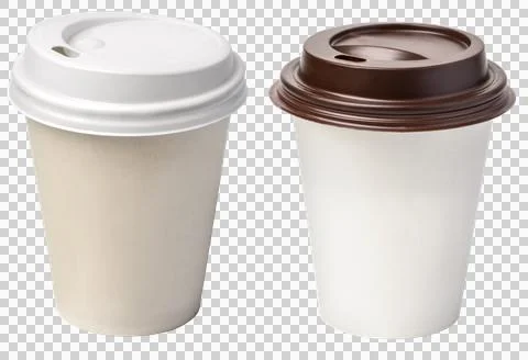 Coffee cups  isolated Stock Photos