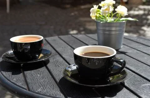 Coffee cups Stock Photos