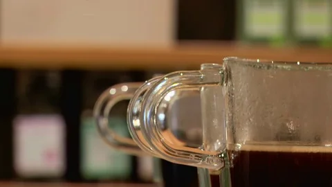 Coffee Cups In A Row Stock Footage 107070274