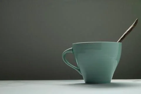 Coffee cups on table Foto stock