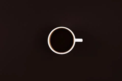 Coffee on dark background Stock Photos