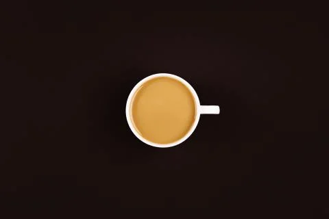Coffee on dark background Stock Photos